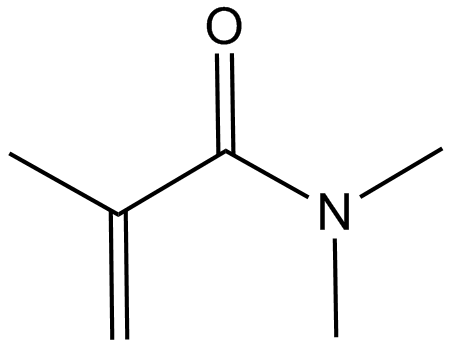  N,N-Dimethylmethacrylamide 化学構造