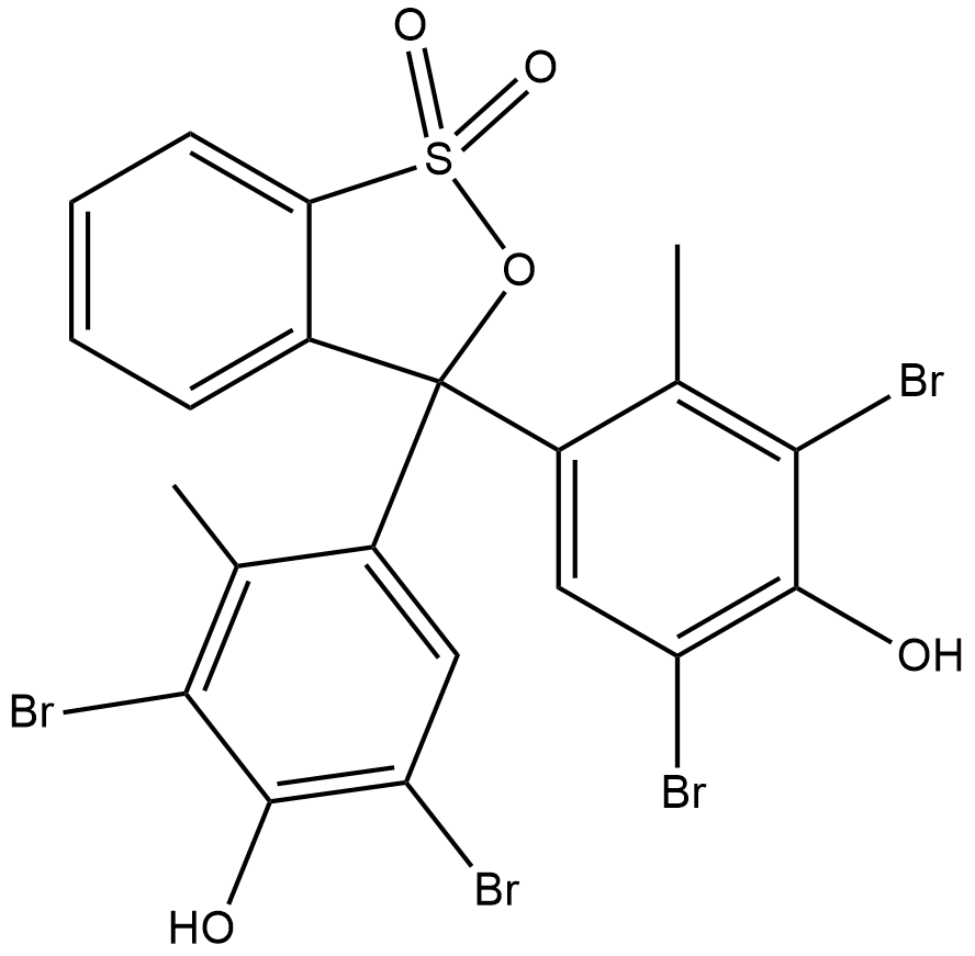 Bromocresol green 化学構造