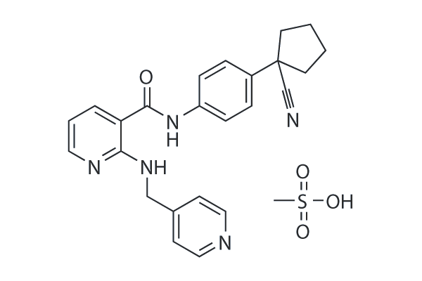 Apatinib (YN968D1) mesylate  Chemical Structure