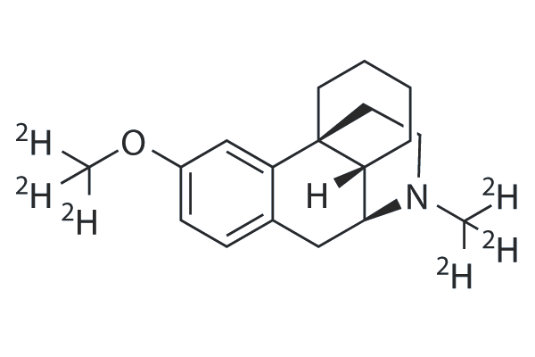 Deudextromethorphan (AVP-786) 化学構造