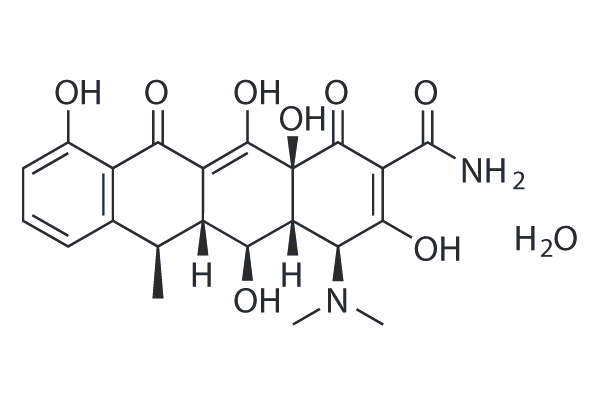 Doxycycline monohydrate 化学構造