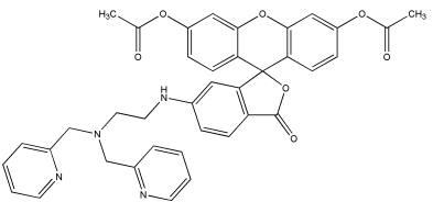ZnAF-2 DA,Cell Permeant 化学構造