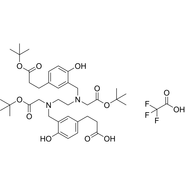 HBED-CC-tris(tert-butyl ester) TFA Chemische Struktur