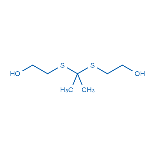 2,2'-(Propane-2,2-diylbis(sulfanediyl))diethanol Chemische Struktur
