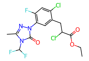 Carfentrazone-ethyl 化学構造