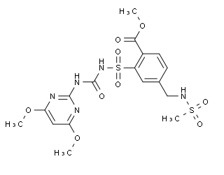 Mesosulfuron-Methyl Chemische Struktur