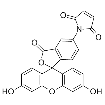 Fluorescein-5-maleimide (N-(5-Fluoresceinyl)maleimide) Chemical Structure