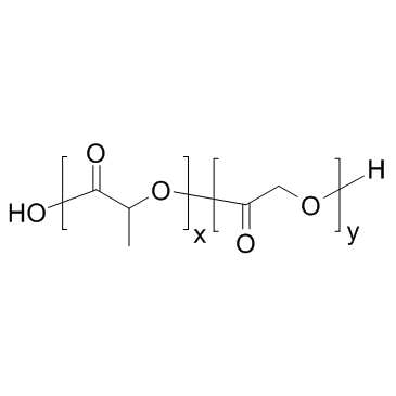 PLGA(75:25)(poly(lactic-co-glycolic acid)) Chemische Struktur