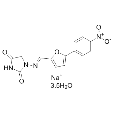 Dantrolene sodium hemiheptahydrate (Dantrolene sodium hydrate)  Chemical Structure