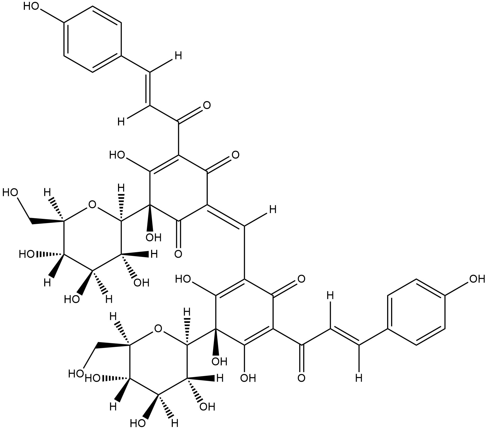 Safflower yellow Chemische Struktur