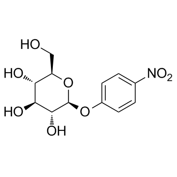 PNPG (4-Nitrophenyl β-D-glucopyranoside) 化学構造