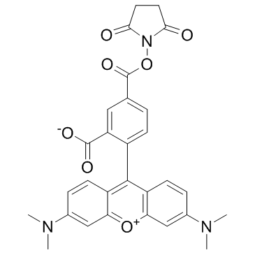 5-TAMRA-SE (5-TAMRA-NHS ester)  Chemical Structure