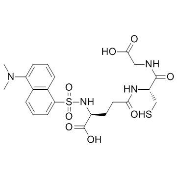 Dansyl glutathione (DNS-glutathione) التركيب الكيميائي