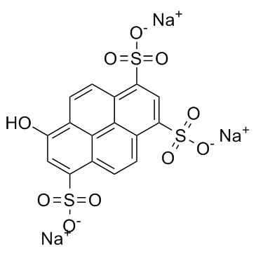Pyranine (HPTS) 化学構造