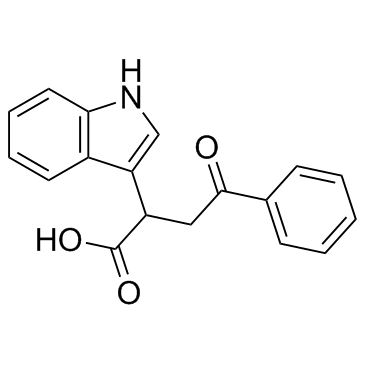 PEO-IAA (2-(1H-Indol-3-yl)-4-oxo-4-phenyl-butyric acid) 化学構造