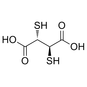 Succimer (Dimercaptosuccinic acid) 化学構造