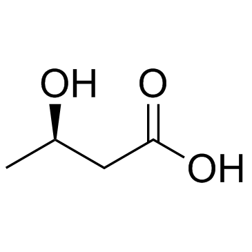 (R)-3-Hydroxybutanoic acid 化学構造