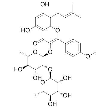 2''-O-Rhamnosylicariside II 化学構造