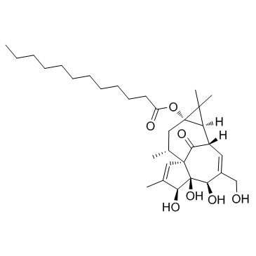 Dodecanoic acid ingenol ester Chemische Struktur