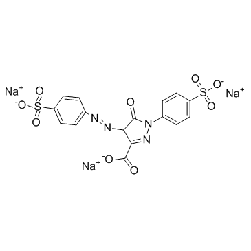 Tartrazine (Acid Yellow 23) Chemical Structure
