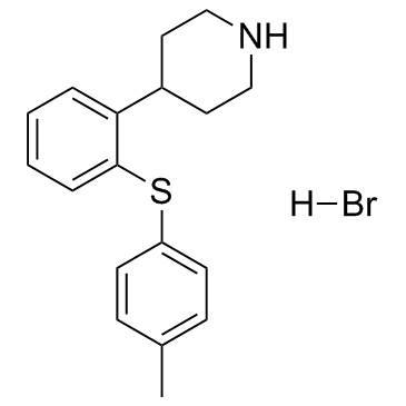 Tedatioxetine hydrobromide (Lu AA 24530 hydrobromide) 化学構造