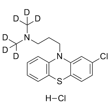 Chlorpromazine D6 hydrochloride  Chemical Structure