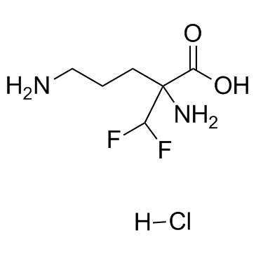 Eflornithine hydrochloride (DFMO hydrochloride)  Chemical Structure