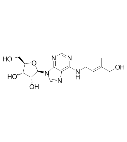 trans-Zeatinriboside Chemische Struktur