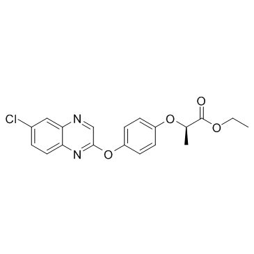 Quizalofop-p-ethyl ((R)-Quizalofop ethyl) 化学構造