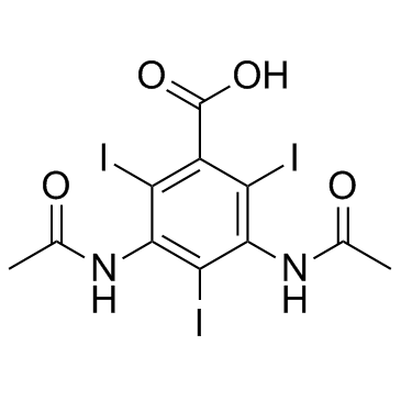 Diatrizoic acid (Amidotrizoic acid)  Chemical Structure