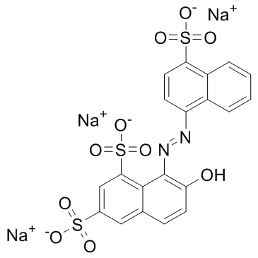 Ponceau 4R (Acid Red 18) Chemische Struktur