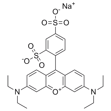 Sulforhodamine B sodium salt (Acid Red 52) التركيب الكيميائي