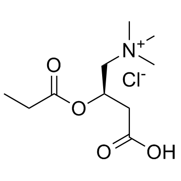 Levocarnitine propionate hydrochloride (L-Propionylcarnitine chloride) Chemical Structure