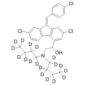 Lumefantrine D18 (Benflumetol D18) 化学構造