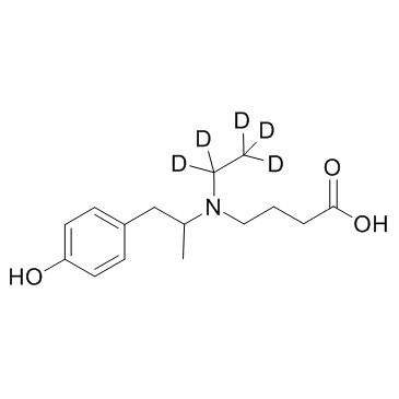 O-desmethyl Mebeverine acid D5 化学構造