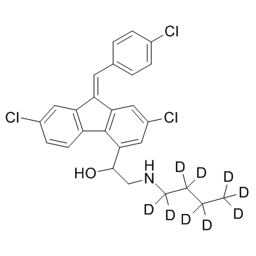 Desbutyl Lumefantrine D9 (Desbutyl-benflumetol D9)  Chemical Structure