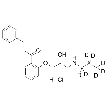 Propafenone D7 hydrochloride (SA-79 (D7 hydrochloride)) 化学構造