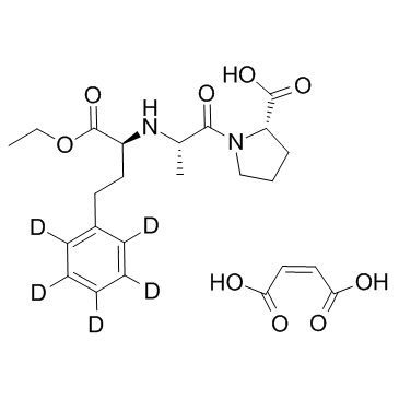 Enalapril D5 maleate (MK-421 (D5 maleate))  Chemical Structure