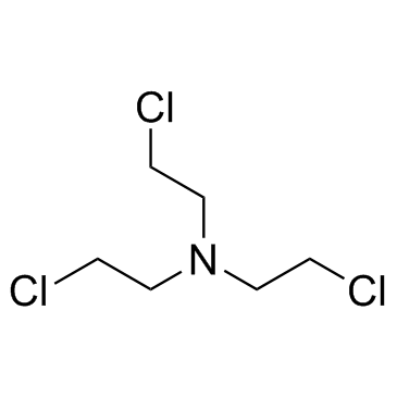Trichlormethine (Tris(2-chloroethyl)amine) 化学構造