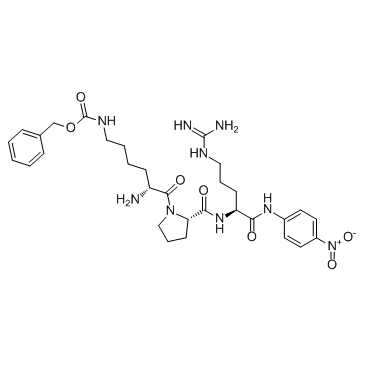 D-Lys(Z)-Pro-Arg-pNA (Chromozym Pca) Chemical Structure