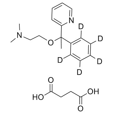 Doxylamine D5 succinate Chemische Struktur
