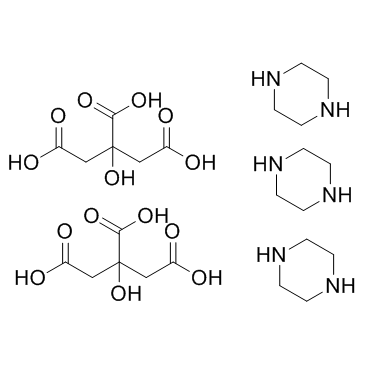 Piperazine citrate التركيب الكيميائي