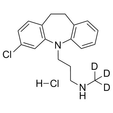 N-Desmethyl Clomipramine D3 hydrochloride (Desmethylclomipramine D3 hydrochloride) Chemical Structure
