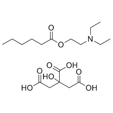Diethyl aminoethyl hexanoate citrate (DA-6 citrate) 化学構造