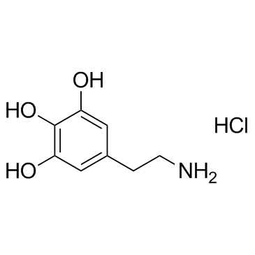5-Hydroxydopamine hydrochloride 化学構造