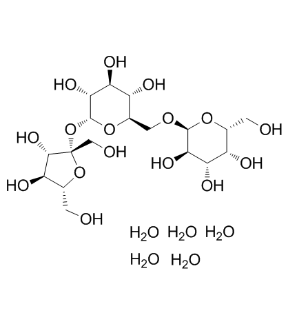 D(+)-Raffinose pentahydrate (D-Raffinose pentahydrate) 化学構造