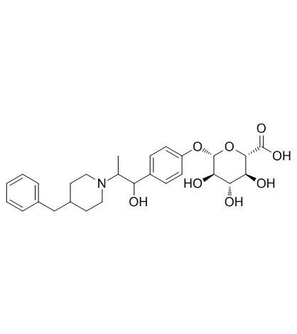 Ifenprodil glucuronide Chemical Structure