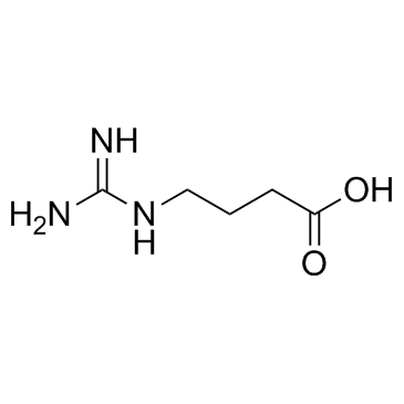4-Guanidinobutanoic acid 化学構造