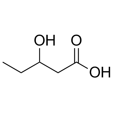 3-Hydroxyvaleric acid 化学構造