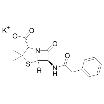 Penicillin G potassium (Benzylpenicillin potassium) 化学構造